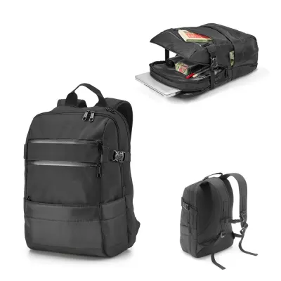 Rucsac pentru laptop 15.6'' din poliester 300D și jacquard 840D Zippers Bpack – cu imprimare personalizată