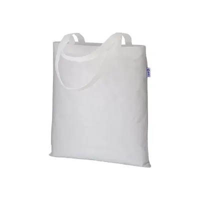 Pungă de cumpărături din R-pet de 80 g/m², cu mânere lungi – cu imprimare personalizată