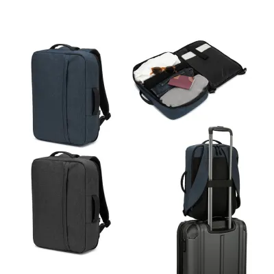 Rucsac pentru laptop de 15.6” din poliester reciclat 300D de înaltă densitate Niamey – cu imprimare personalizată