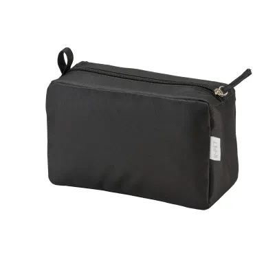 Trusă de cosmetice din poliester reciclat R-PET, cu fermoar – cu imprimare personalizată