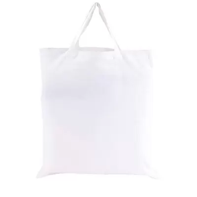 Tote bag din bumbac cu mânere scurte Pure