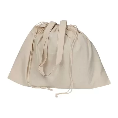 Tote bag mare din bumbac organic cu mânere lungi si snur strangere 180 g/m²