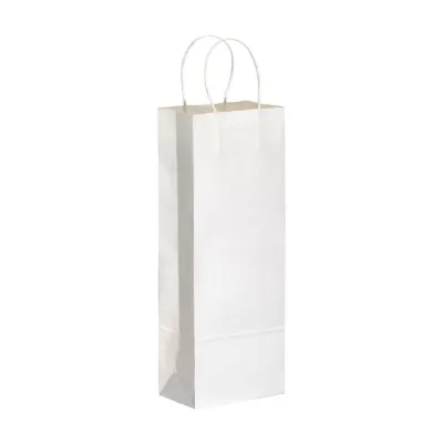 Pungă de cumpărături din hârtie de 100 gr/m², cu pliu lateral 100 g/m² – cu imprimare personalizată