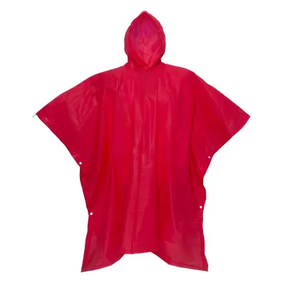 Poncho impermeabil confecționat din PEVA reciclat. Ambalat într-o pungă din PET reciclat cu imprimeuri – cu imprimare personalizată