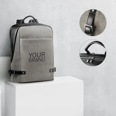Rucsac pentru laptop până la 15.6'' din material textil și PU Divergent backpack Ii – cu imprimare personalizată