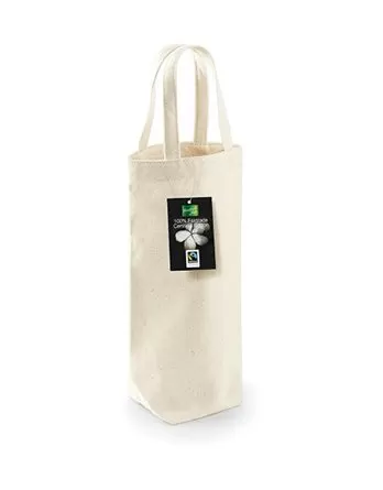 Tote bag pentru Sticla Fairtrade Cotton Bottle Bag