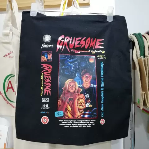Tote bags din bumbac de cumparaturi cu mânere lungi Mountain
