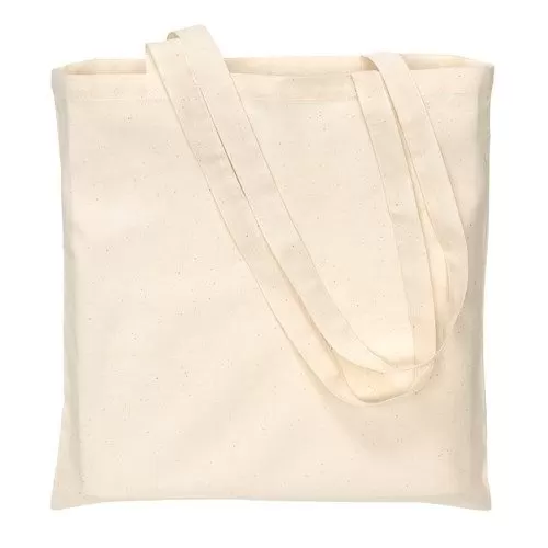 Tote bag din bumbac cu mânere lungi Pure