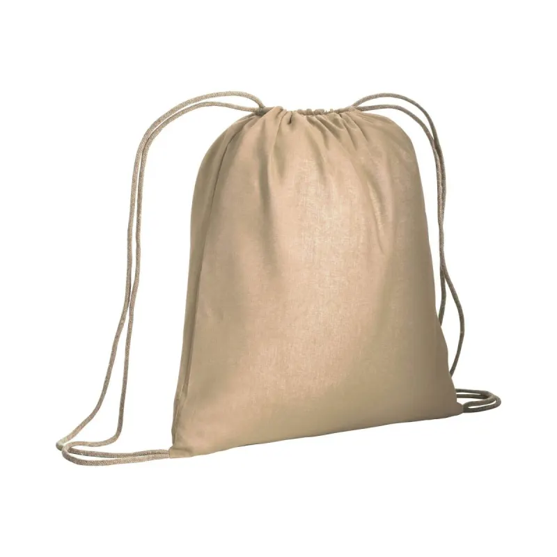 Rucsac din bumbac de 95 g/m², cu închidere cu șnur – cu imprimare personalizată