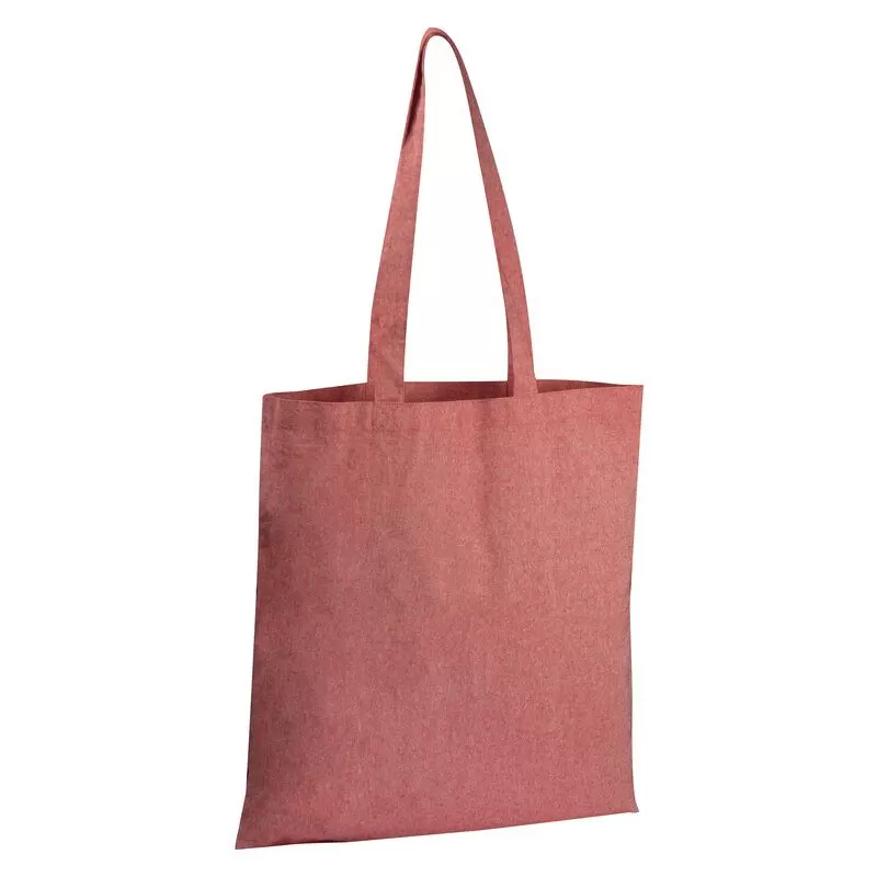 Tote bag Eco Tex Standard 100 din bumbac reciclat cu mânere lungi, 140gm²