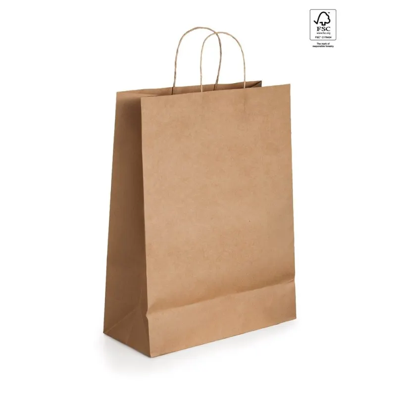 Pungă de hârtie kraft (115 g/m²) Ellen – cu imprimare personalizată