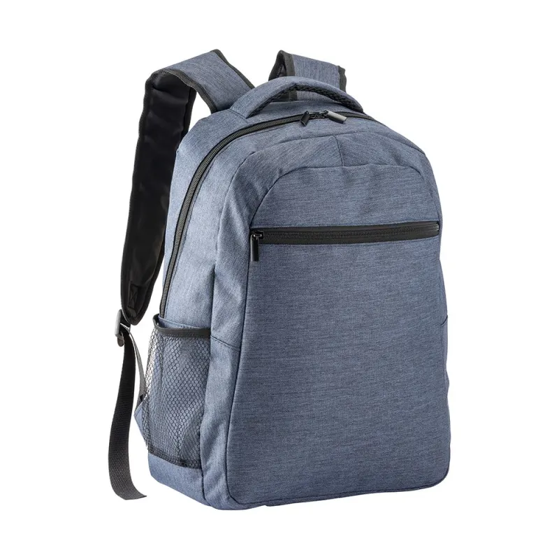 Rucsac pentru laptop (15'') din poliester cu efect melanj – cu imprimare personalizată