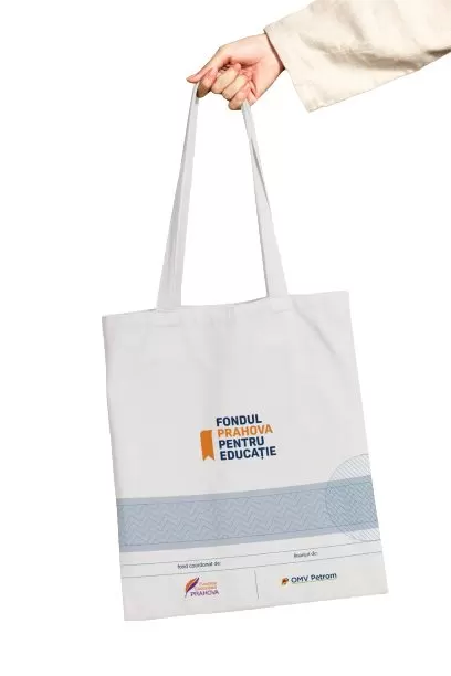 Tote bags din bumbac eco cu mânere lungi