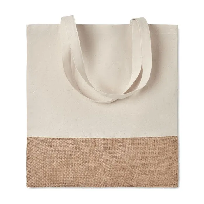 Tote bag cu părți din iută India Tote