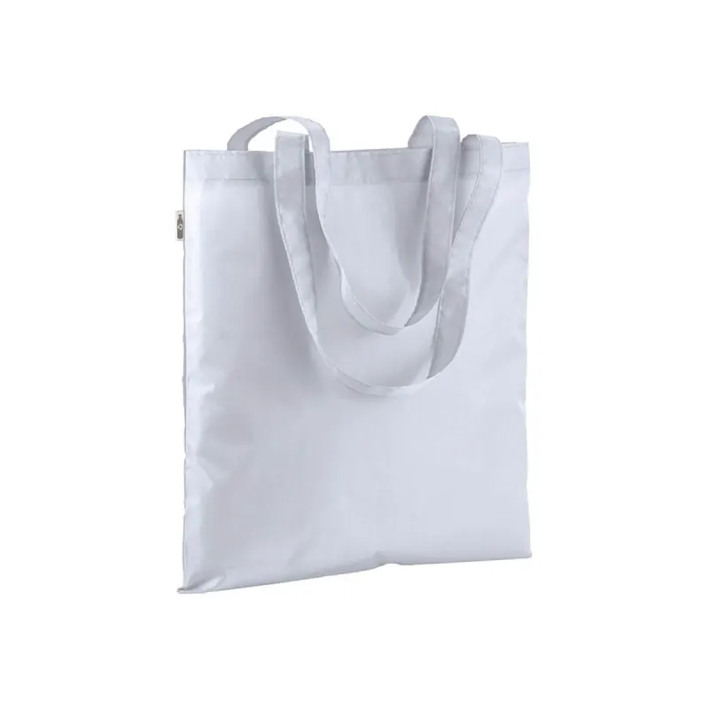 Pungă de cumpărături din RPET 210T, cu mânere lungi – cu imprimare personalizată