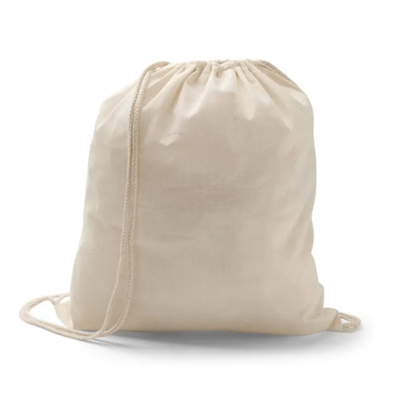 Rucsac cu snur 100% bumbac (100 g/m²) Hanover – cu imprimare personalizată