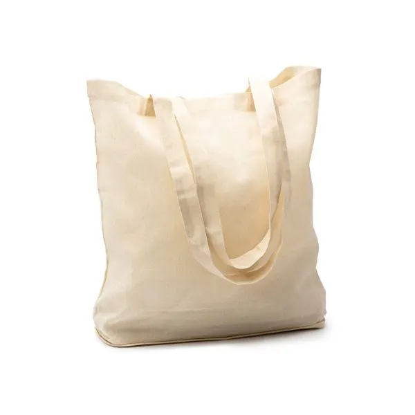 Tote bag pliabilă Raku din iută 110 g/m² cu fermoar