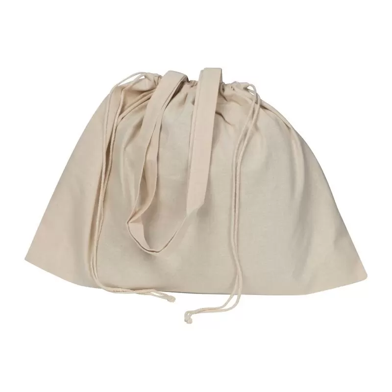 Tote bag mare din bumbac organic cu mânere lungi si snur strangere 180 g/m²
